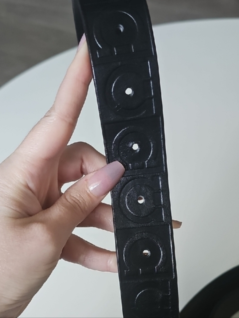 Salvatore Ferragamo Black Leather Belt with Silver Gancini Buckle - Picture 3 of 8
